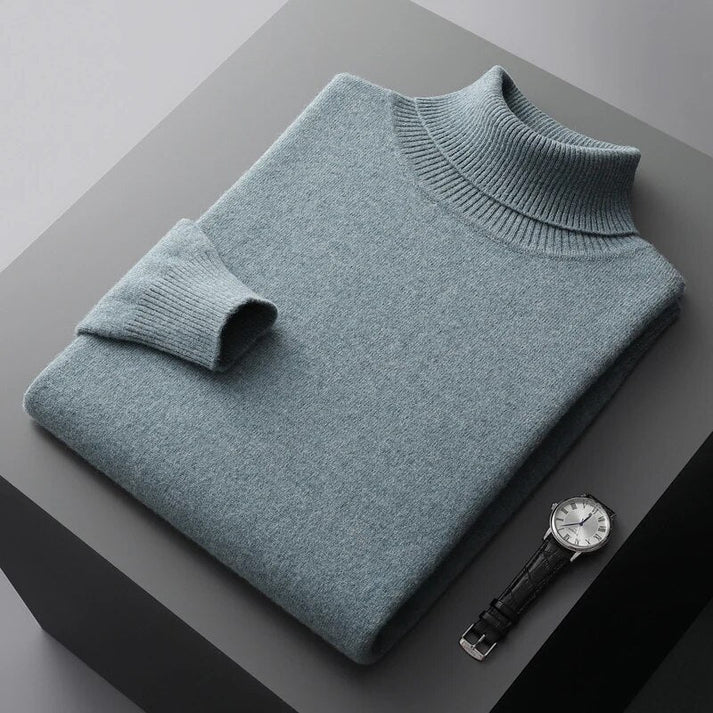 Herren-Rollkragenpullover – Elegantes Design, normale Passform, lange Ärmel - Image 8