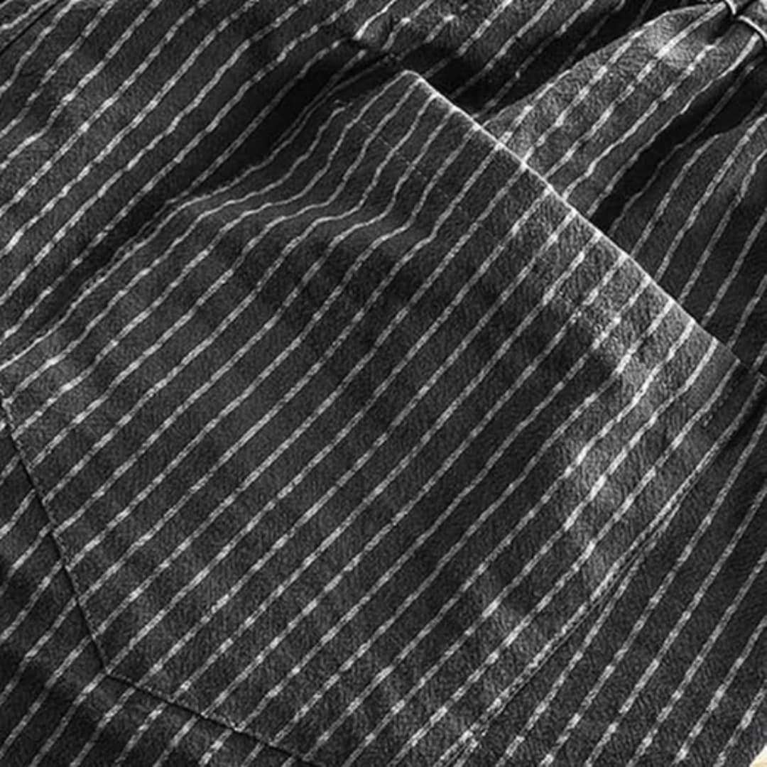 Herren Shorts aus leichtem Stoff mit Kordelzug und Muster - Image 4