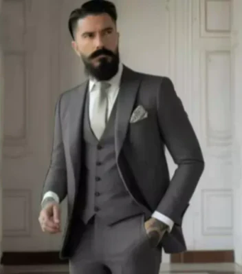 Herren Slim Fit Hochzeitsgastanzug | 3-Teilig - Image 5