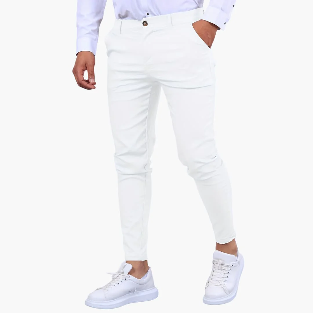 Herren Slim Fit Hose in Knöchellänge mit Taschen - Image 3