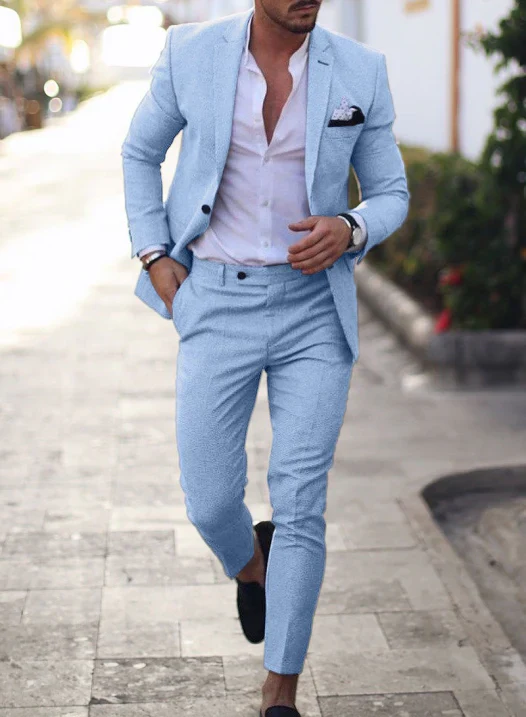 Herren Sommer 2-Teiliger Hochzeitsgast Anzug | Blazer und Hose