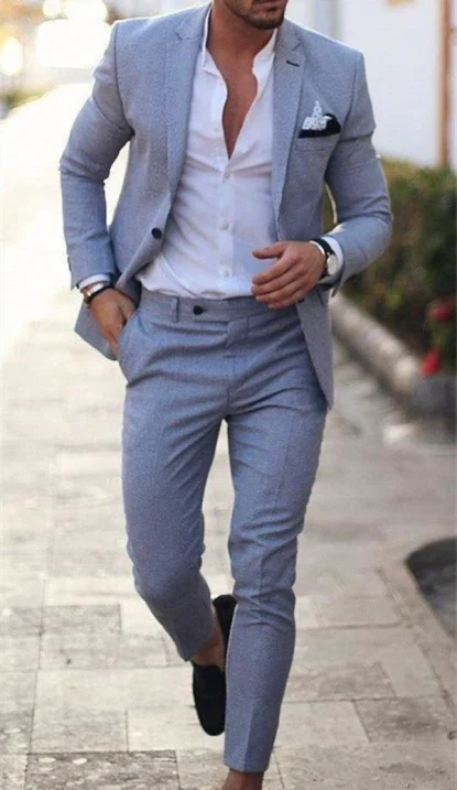 Herren Sommer 2-Teiliger Hochzeitsgast Anzug | Blazer und Hose - Image 8