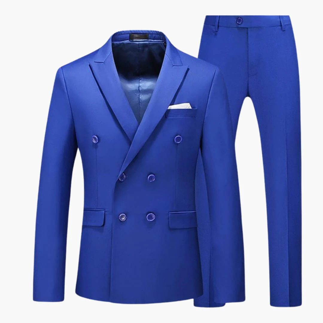 Herren Sommer Anzug zweiteilig mit Sakko und Stoffhose - Image 3