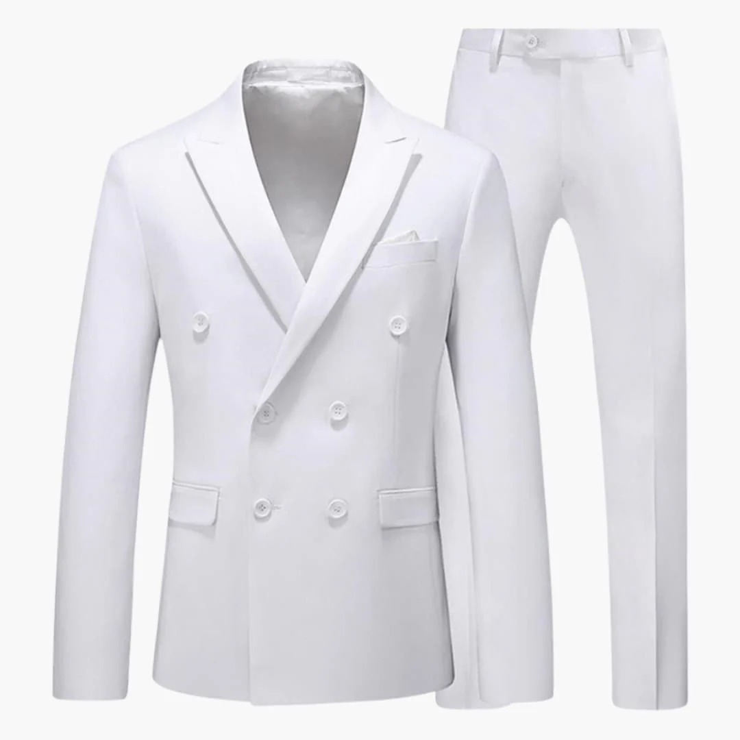 Herren Sommer Anzug zweiteilig mit Sakko und Stoffhose - Image 5