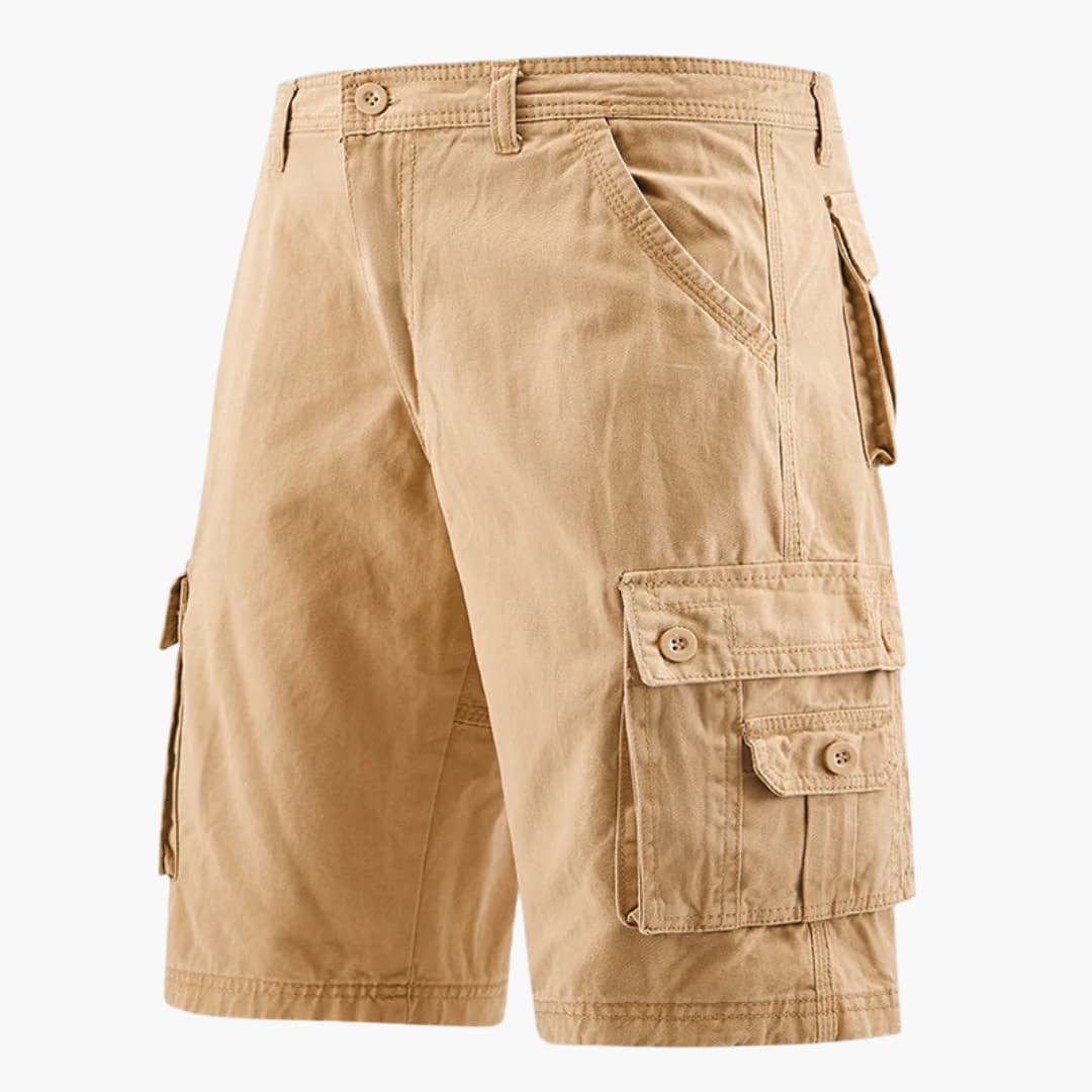 Herren Sommer Cargo-Shorts mit elastischem Bund und Taschen - Image 2