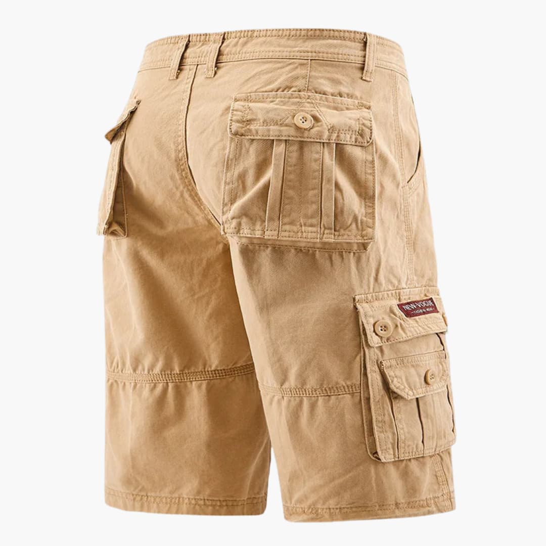 Herren Sommer Cargo-Shorts mit elastischem Bund und Taschen - Image 3