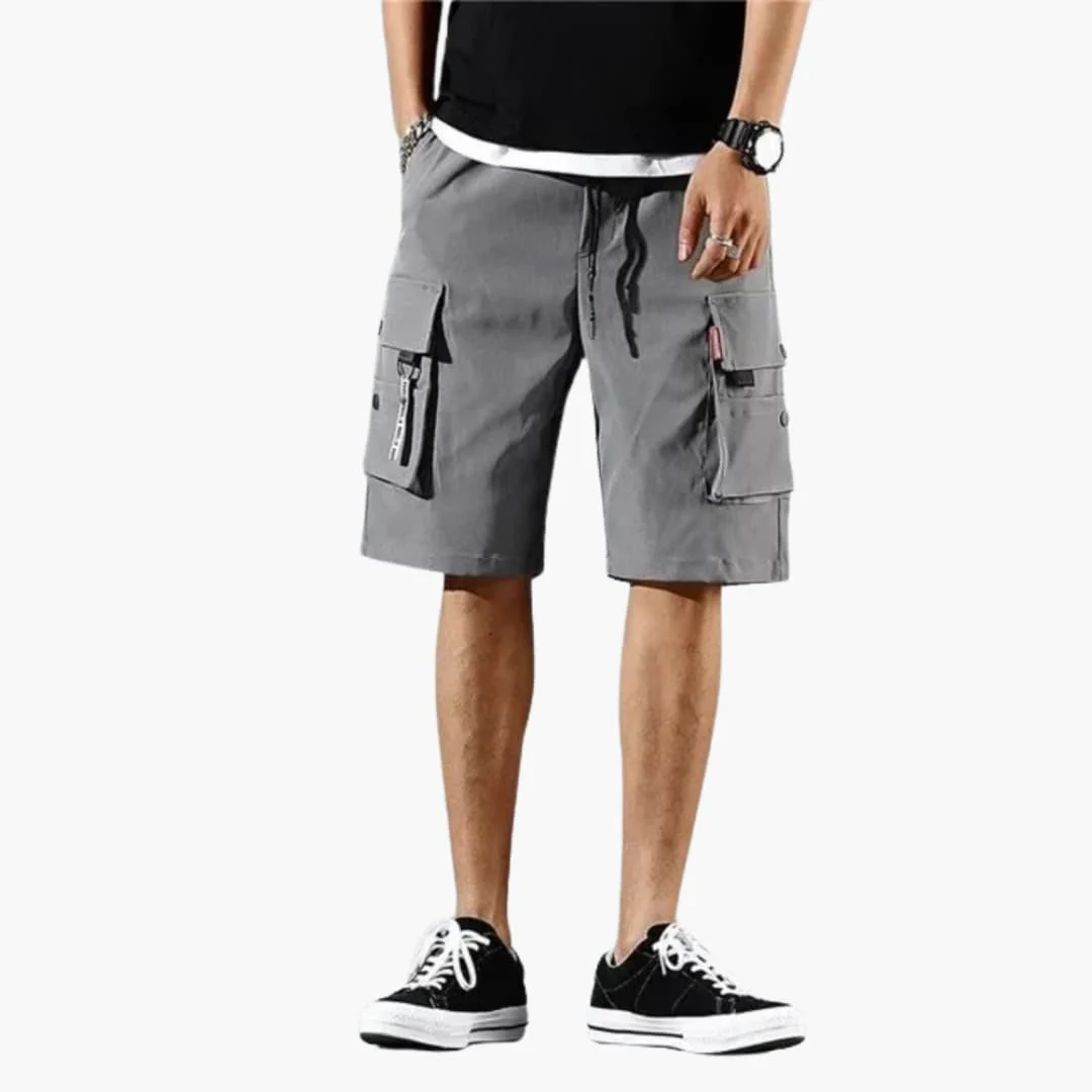 Herren Sommer Cargo Shorts mit Gummibund und Klappentaschen - Image 2