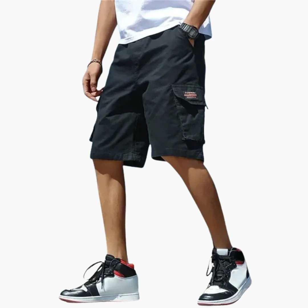 Herren Sommer Cargo Shorts mit Gummibund und Klappentaschen - Image 3