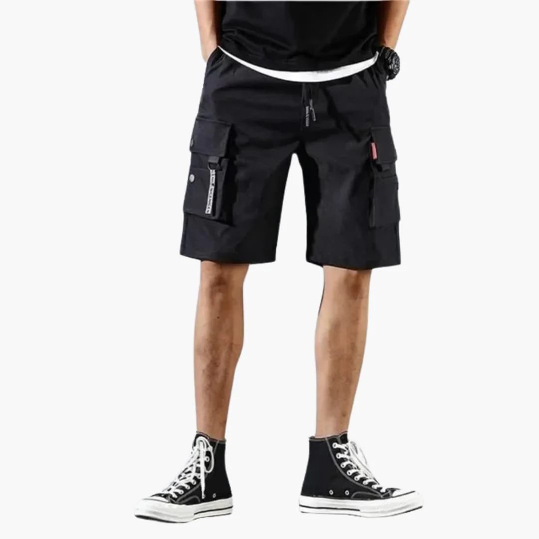 Herren Sommer Cargo Shorts mit Gummibund und Klappentaschen - Image 5