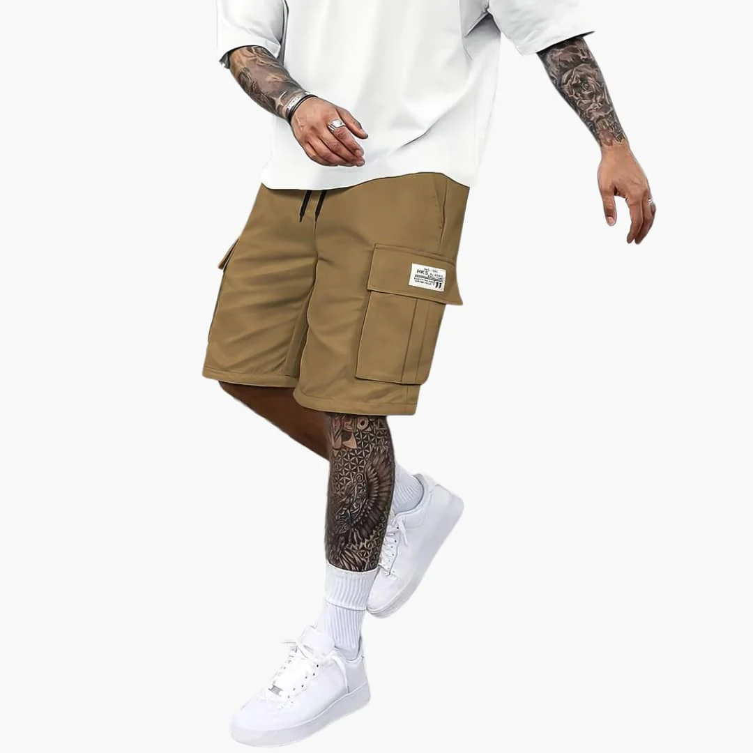 Herren Sommer Cargo Shorts mit Taschen und Kordelzugbund - Image 4