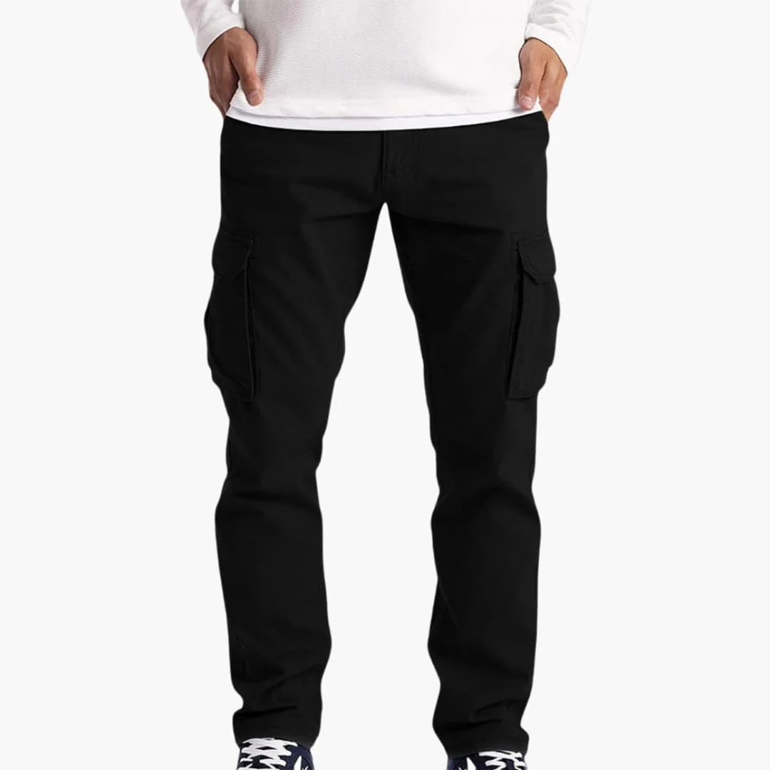 Herren Sommer Cargohose mit Taschen und verstellbarem Bund