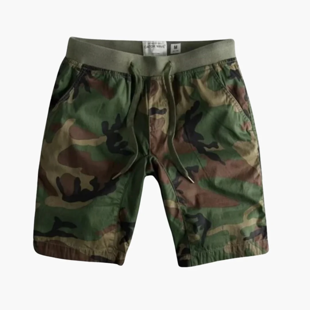 Herren Sommer-Cargoshorts mit Camouflage und Seitentaschen - Image 4