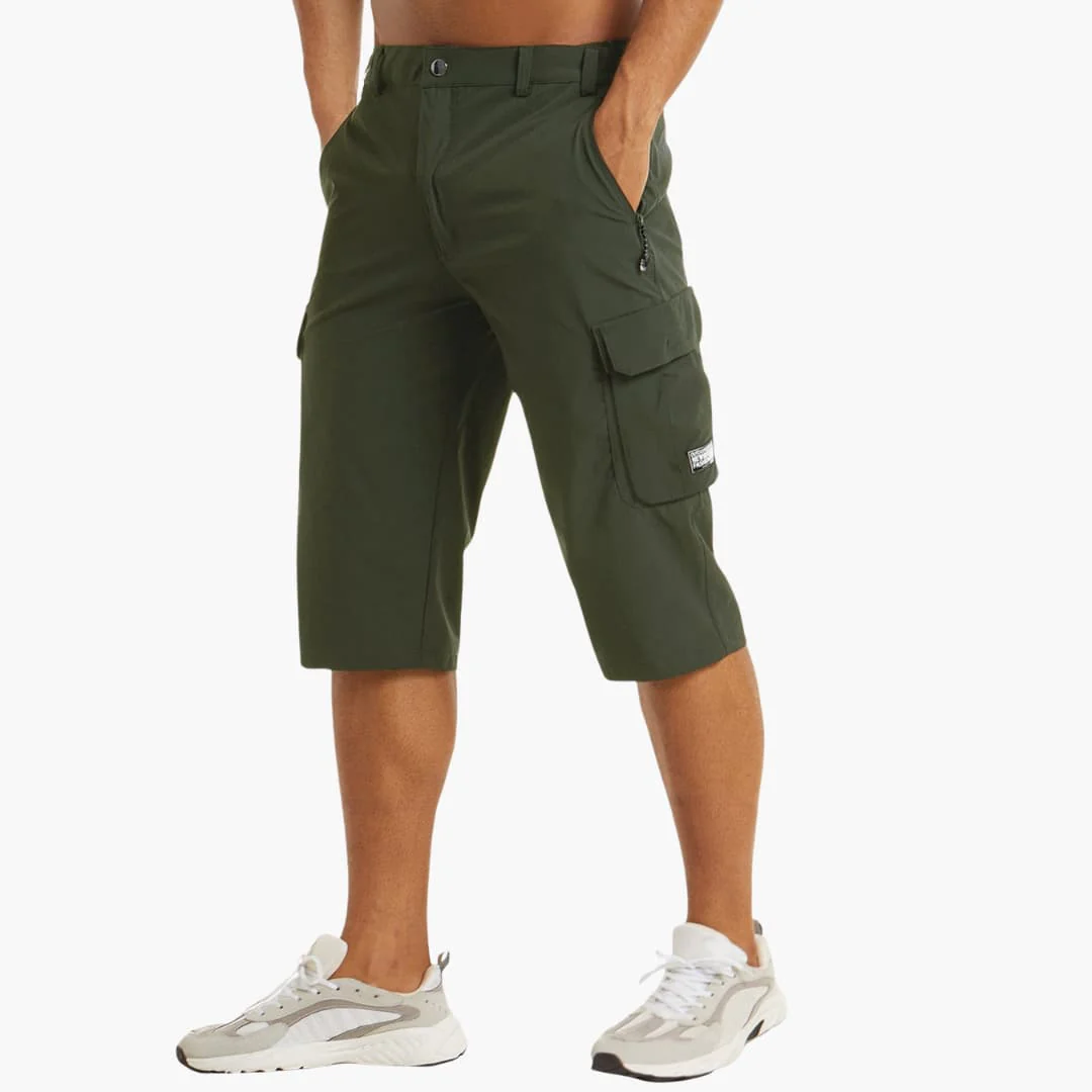 Herren Sommer Cargoshorts mit Stretchstoff und Reißverschlusstaschen - Image 4