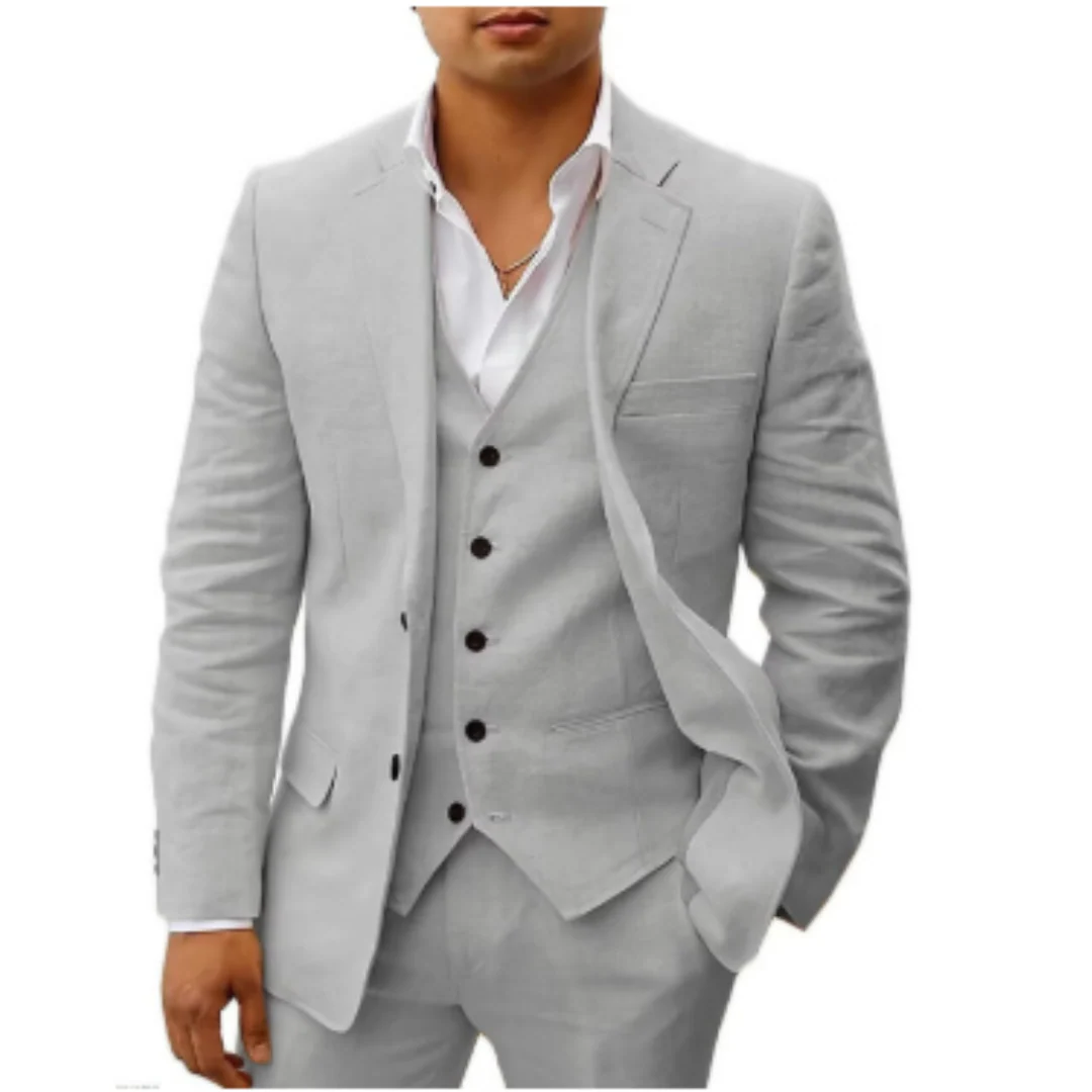 Herren Sommer Hochzeitsgast Anzug | Dreiteiliges - Image 6