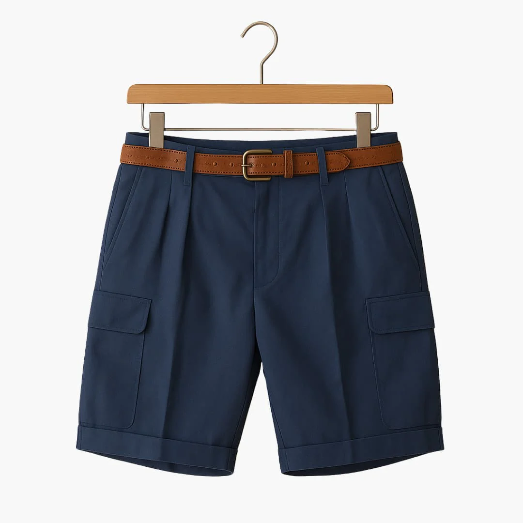Herren Sommer Shorts aus Leinenmix mit Cargotaschen - Image 4