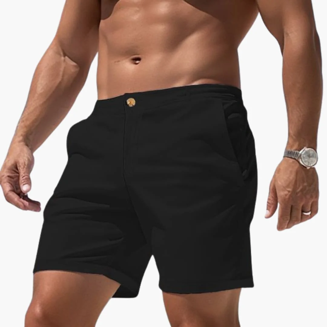 Herren Sommer Shorts mit Seitentaschen und Umschlagsäumen - Image 3