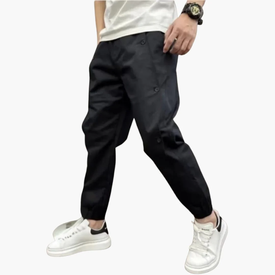 Herren Sommerhose mit Knopfleiste und elastischen Bündchen - Image 2