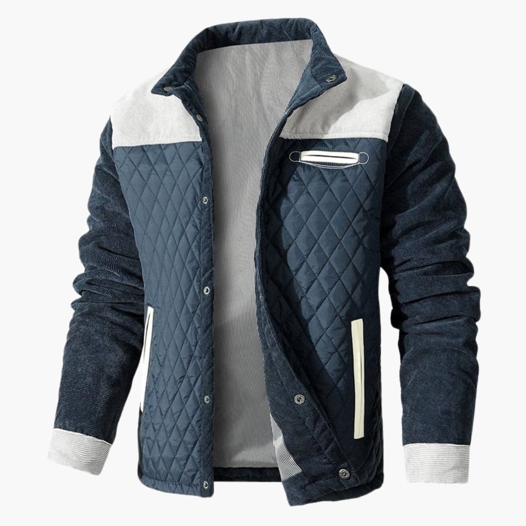 Herren Steppjacke mit Druckknopfverschluss - Image 2