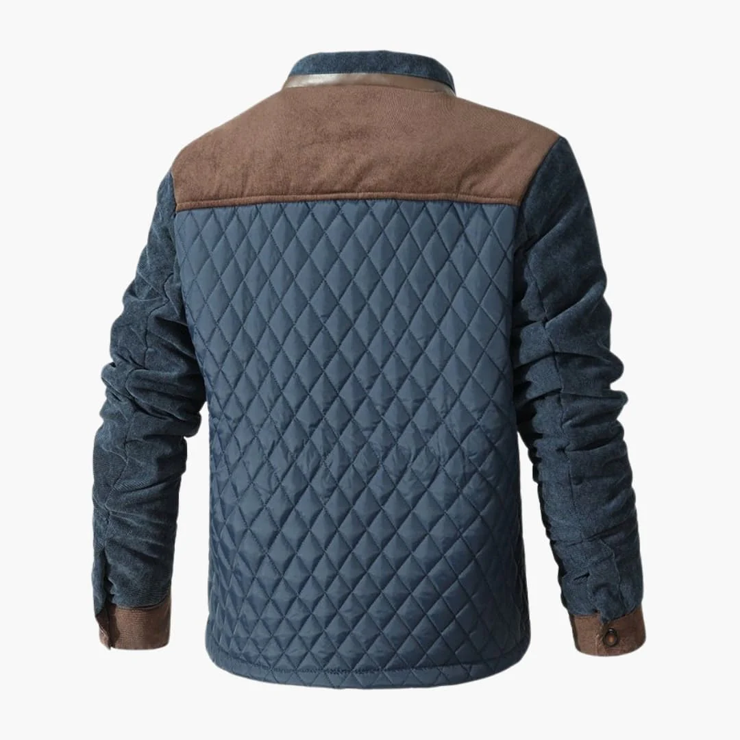 Herren Steppjacke mit Druckknopfverschluss - Image 4