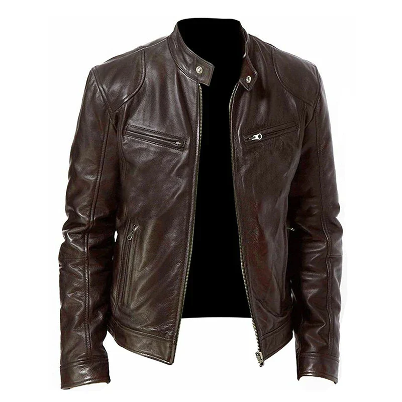 Herren Stilvolle Premium Bikerjacke | Lässig - Image 2