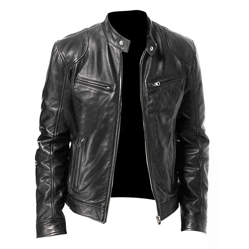 Herren Stilvolle Premium Bikerjacke | Lässig - Image 3