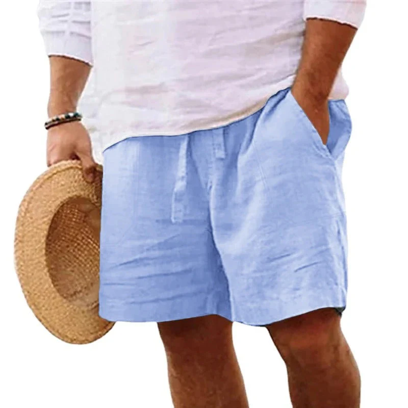Herren Strandshorts aus Baumwolle und Leinen - Leichtgewicht - Image 2