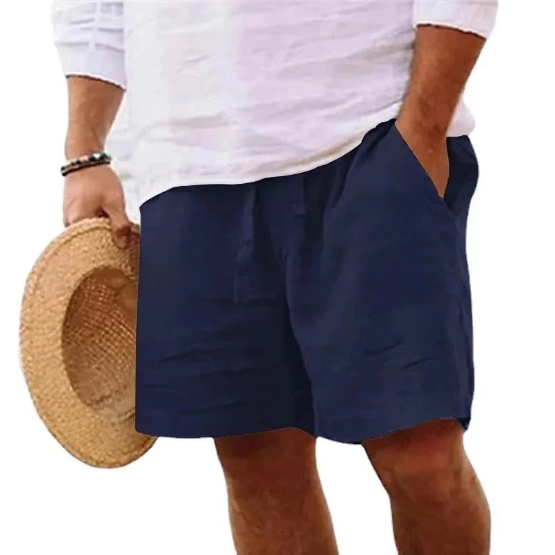 Herren Strandshorts aus Baumwolle und Leinen - Leichtgewicht - Image 3