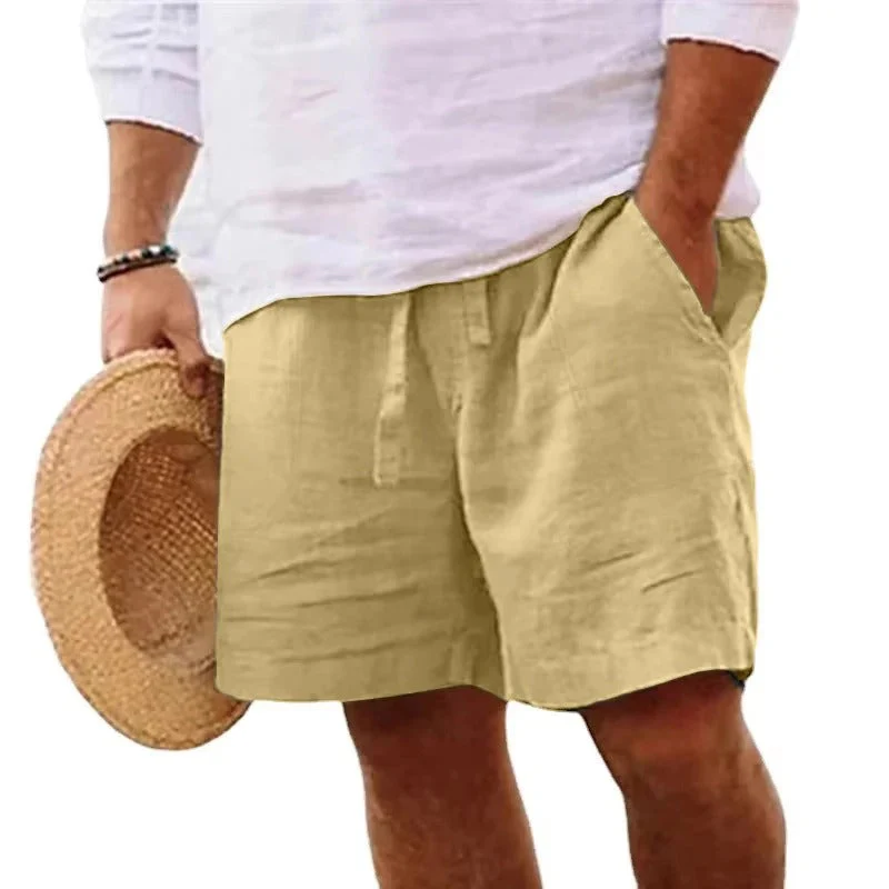 Herren Strandshorts aus Baumwolle und Leinen - Leichtgewicht - Image 4