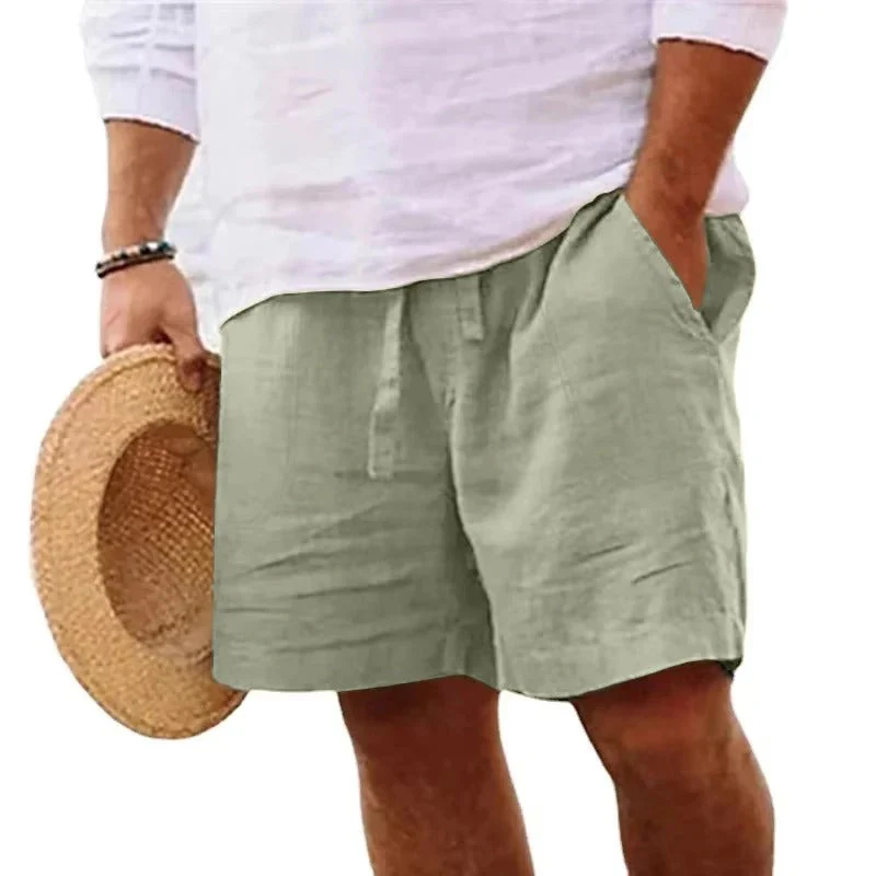 Herren Strandshorts aus Baumwolle und Leinen - Leichtgewicht - Image 8