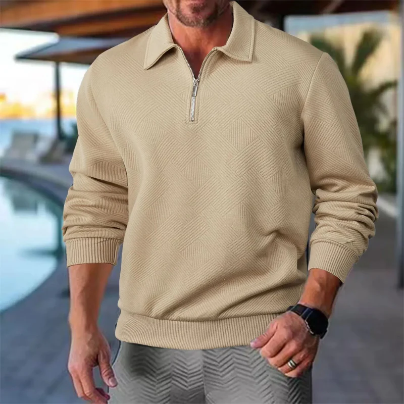 Herren stylischer warmer Pullover | reißverschluss - Image 2