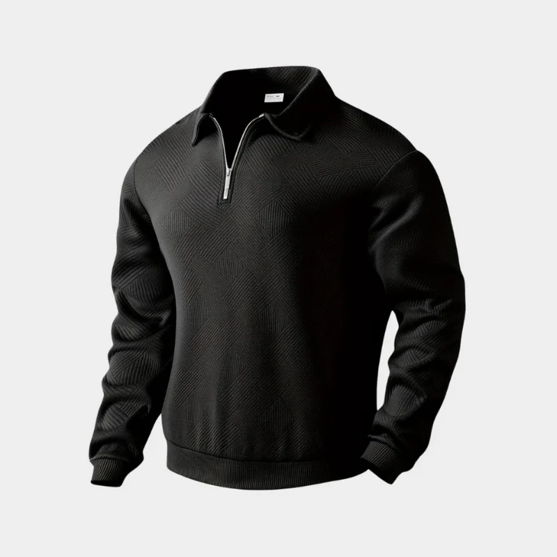 Herren stylischer warmer Pullover | reißverschluss - Image 4