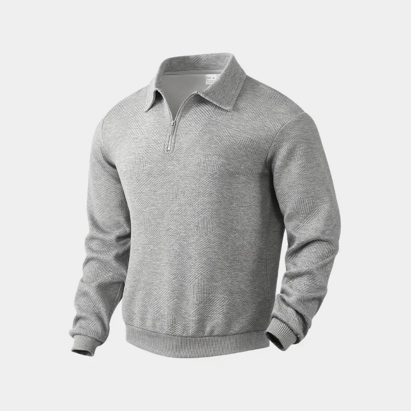Herren stylischer warmer Pullover | reißverschluss - Image 5