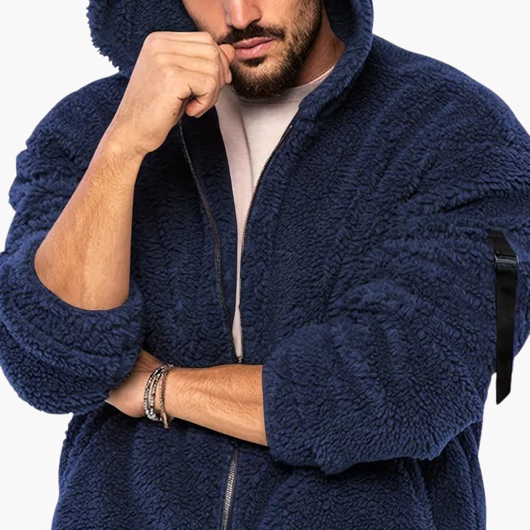 Herren Teddy jacke mit Reißverschluss und langen Ärmeln - Image 13