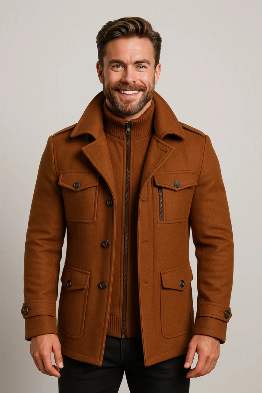 Herren trendige stylische Jacke | Warme - Image 5