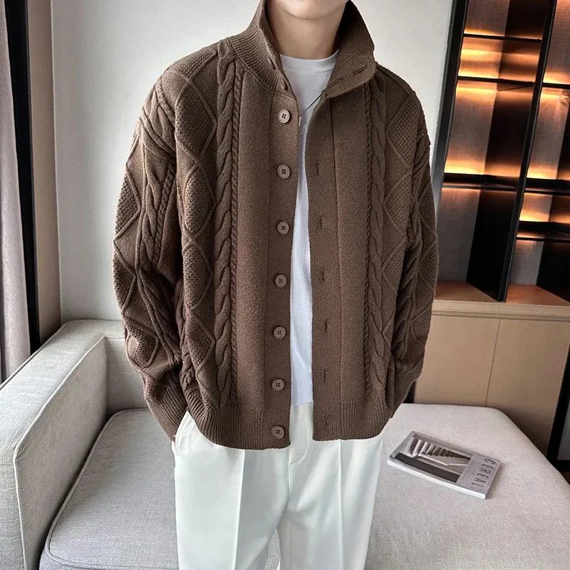 Herren warmer gemütlicher Cardigan | Strick - Image 3