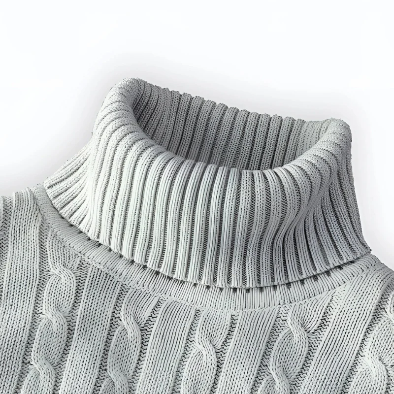 Herren warmer Strickpullover | Rollkragen - Image 10