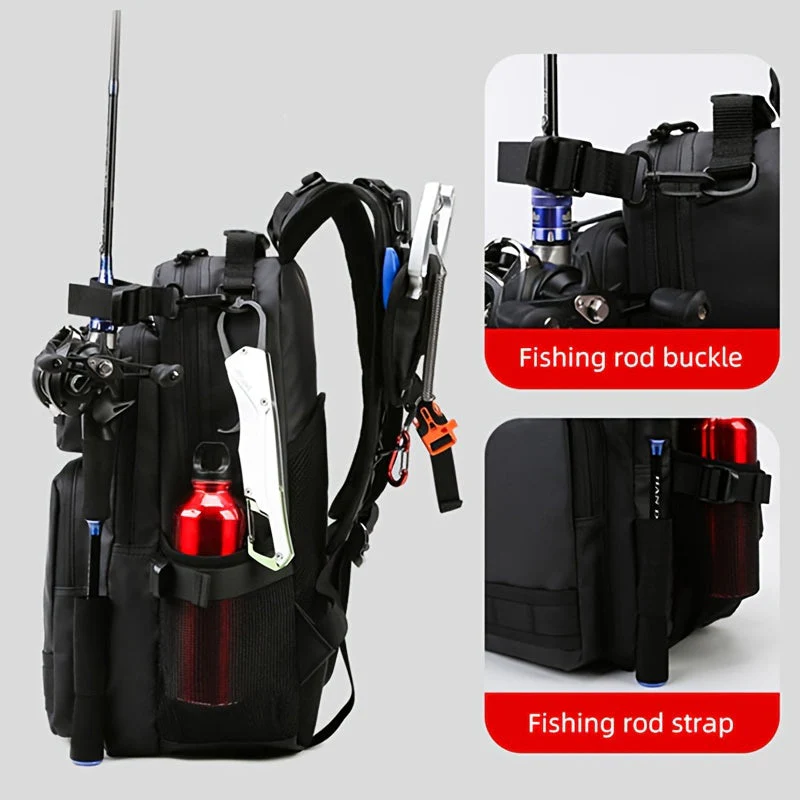 Herren Wasserdicht Angel Rucksack | Multifunktional - Image 5