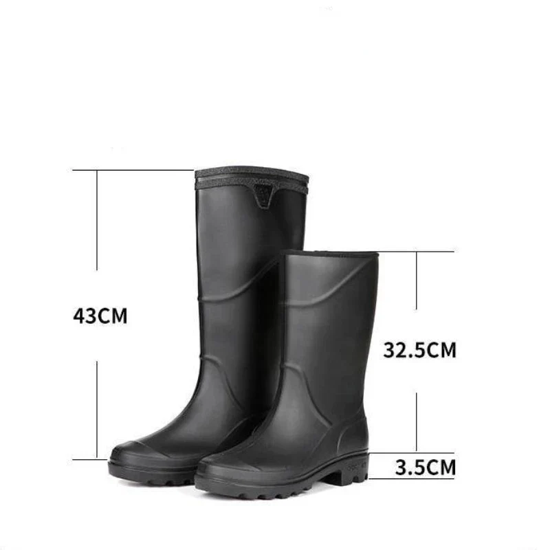 Herren Wasserdichte Gummistiefel | Schwarz - Image 2