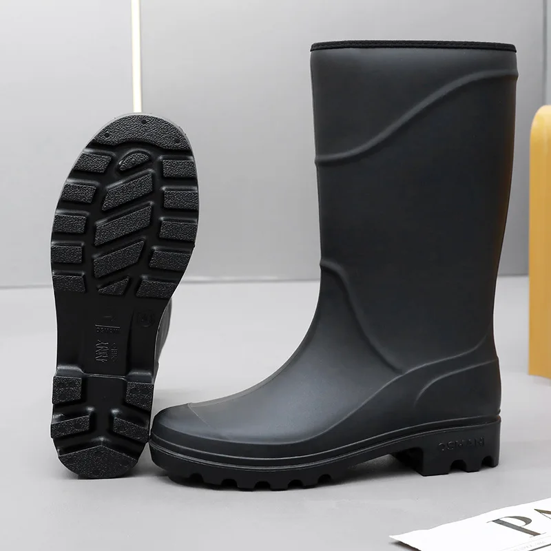 Herren Wasserdichte Gummistiefel | Schwarz - Image 5