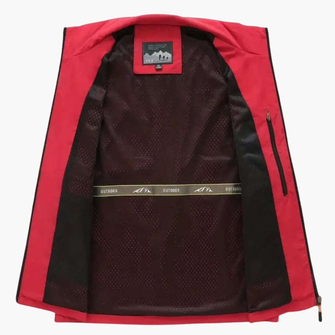 Herren Weste mit Reißverschluss und mehreren Taschen
