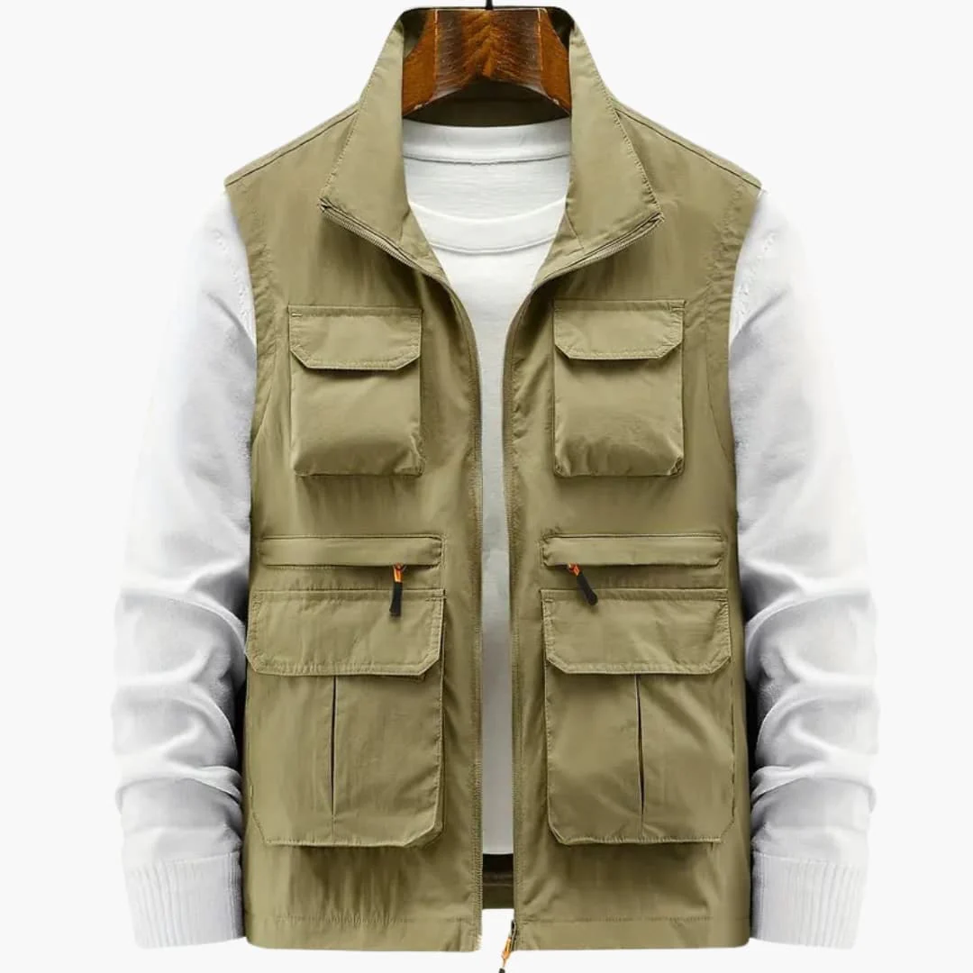 Herren Weste mit Reißverschluss und mehreren Taschen - Image 8