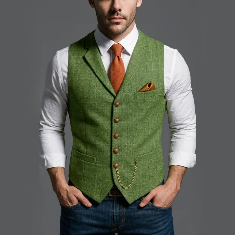 Herren Weste Vintage Stil für Formelle und Informelle Anlässe - Image 2