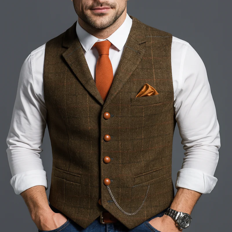 Herren Weste Vintage Stil für Formelle und Informelle Anlässe - Image 6