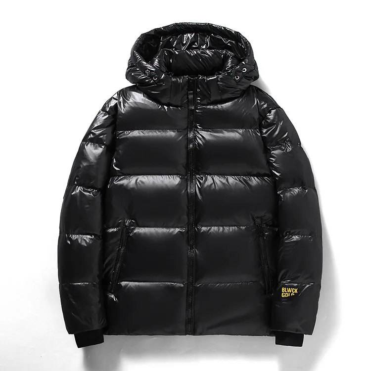 Herren Winter-Daunen Jacke mit Kapuze | Schwarz - Image 3