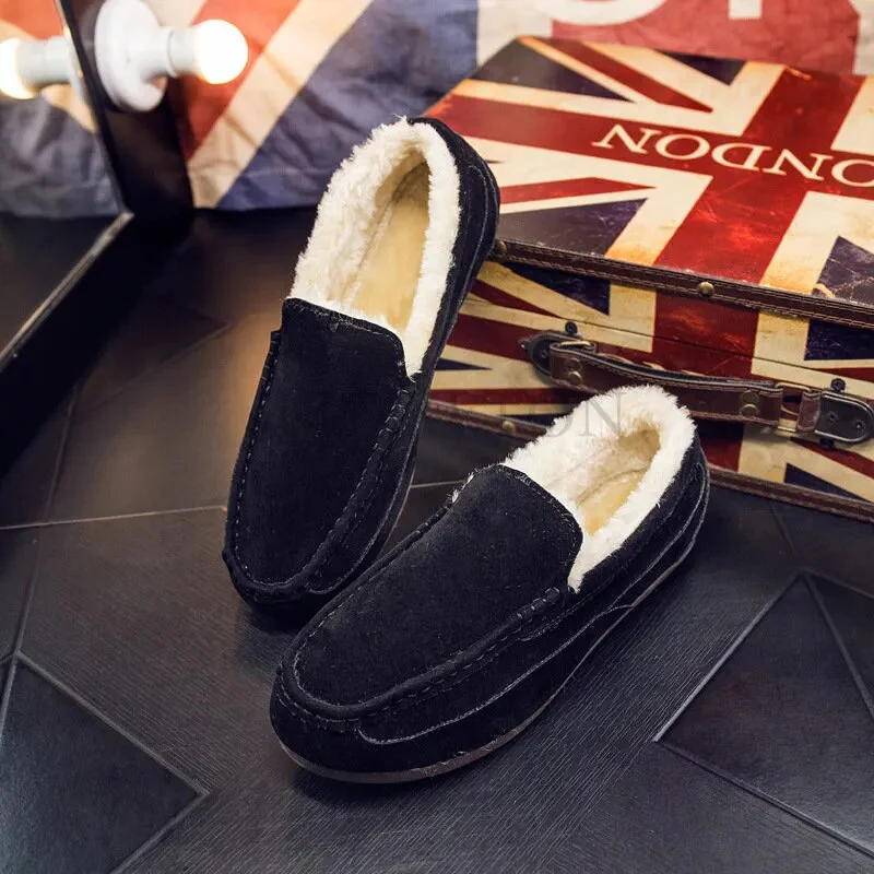 Herren Winter Leder Loafer Schuhe - Image 4