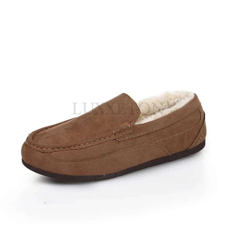 Herren Winter Leder Loafer Schuhe - Image 5