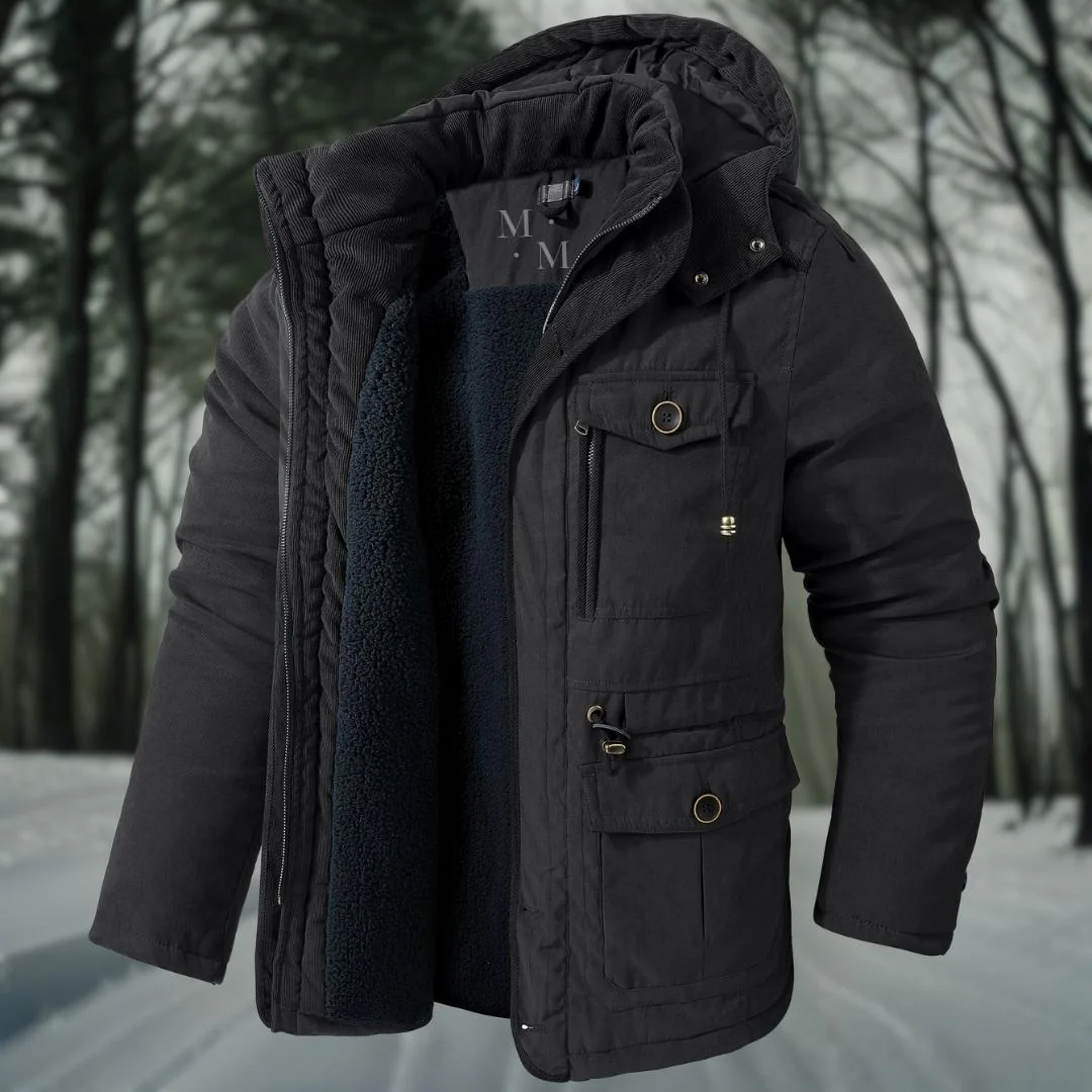 Herren Winterjacke | Lässig mit Kapuze und Taschen - Image 6
