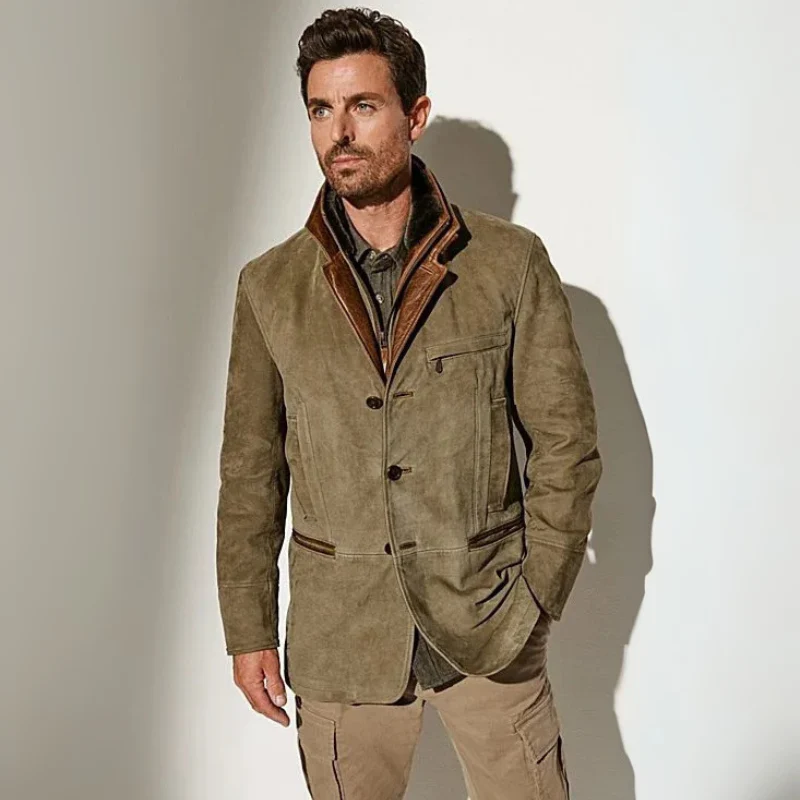 Herren zeitlose Vintage-Jacke | Warme - Image 2