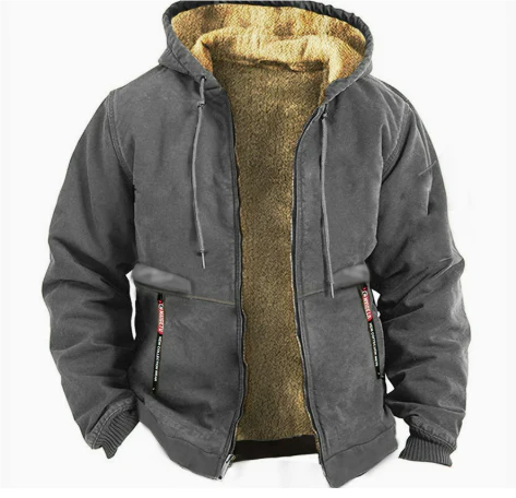 Herren Zip-Up Jacke mit Kapuze