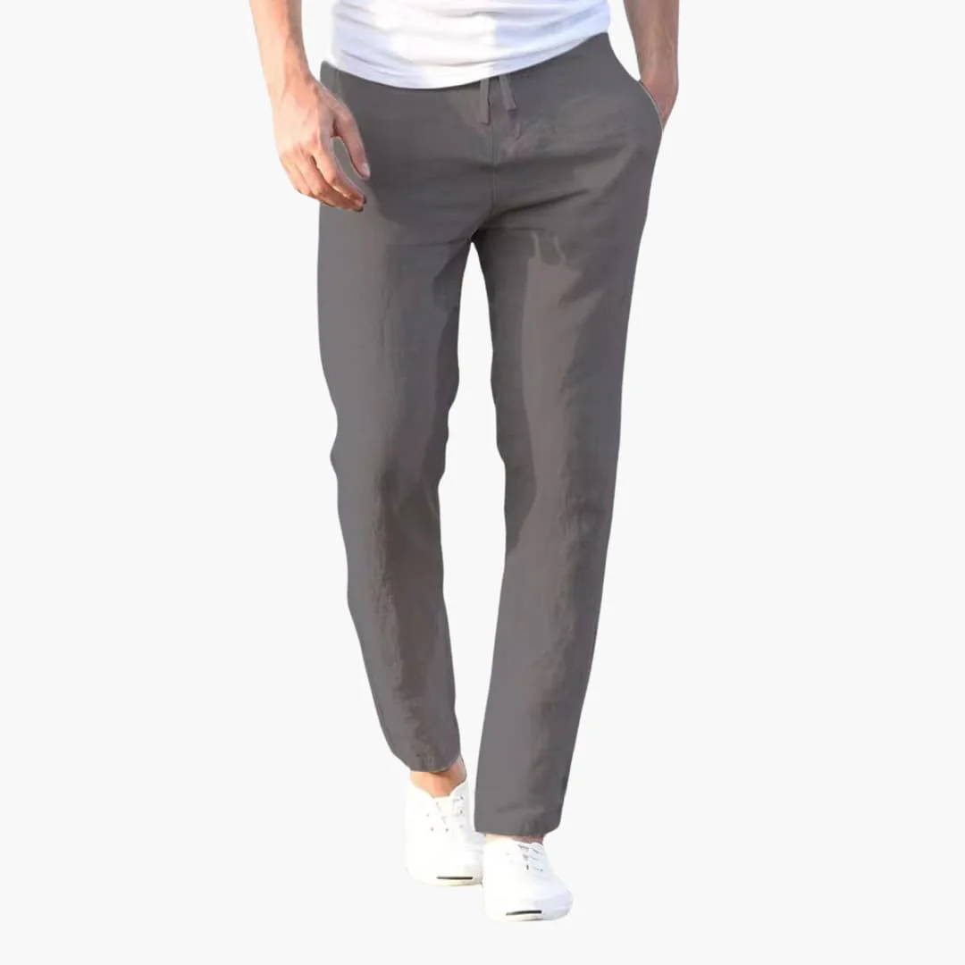 Herrenhose mit Kordelzugbund und schmaler Passform - Image 2